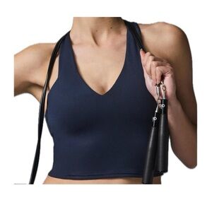 ALO Yoga Blue Racerback Sports Bra